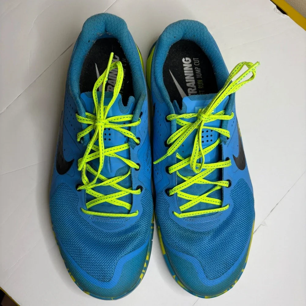 Nike Metcon‎ 2 Women Training Shoes Blue Lagoon Volt Size 10